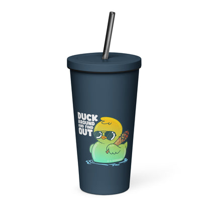 DUCK AROUND AND FIND OUT - Insulated Tumbler - ChubbleGumLLC