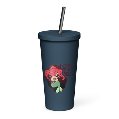 I WANNA BE WHERE THE PEOPLE ARENT - Insulated Tumbler - ChubbleGumLLC