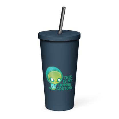 THIS IS MY HUMAN COSTUME - Insulated Tumbler - ChubbleGumLLC