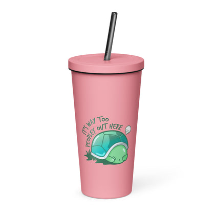 WAY TOO PEOPLEY - Insulated Tumbler - ChubbleGumLLC