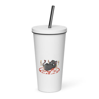 ALL HAIL LUCIPURR - Insulated Tumbler - ChubbleGumLLC