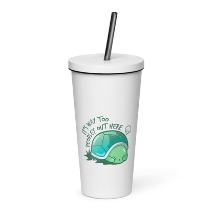 WAY TOO PEOPLEY - Insulated Tumbler - ChubbleGumLLC