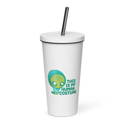 THIS IS MY HUMAN COSTUME - Insulated Tumbler - ChubbleGumLLC