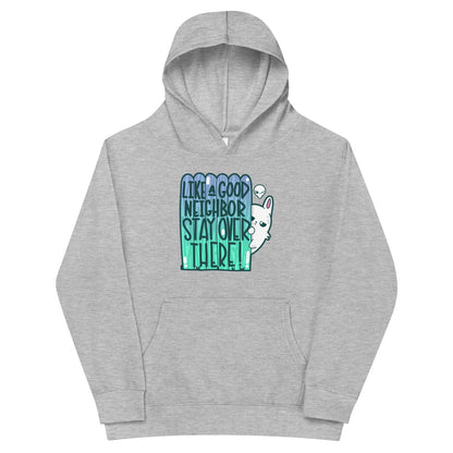 LIKE A GOOD NEIGHBOR - Kids Fleece Hoodie - ChubbleGumLLC