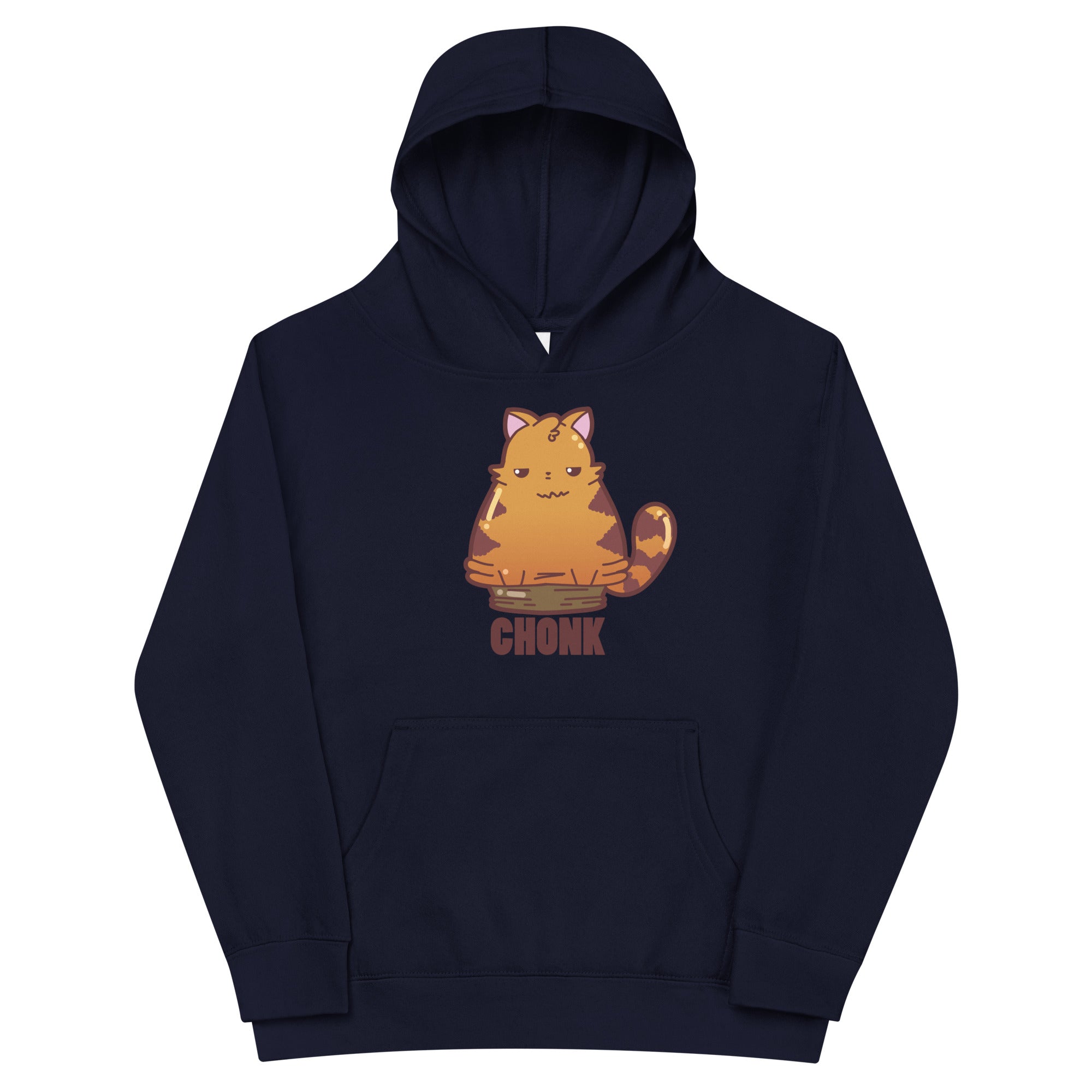 CHONK - Kids Fleece Hoodie - ChubbleGumLLC