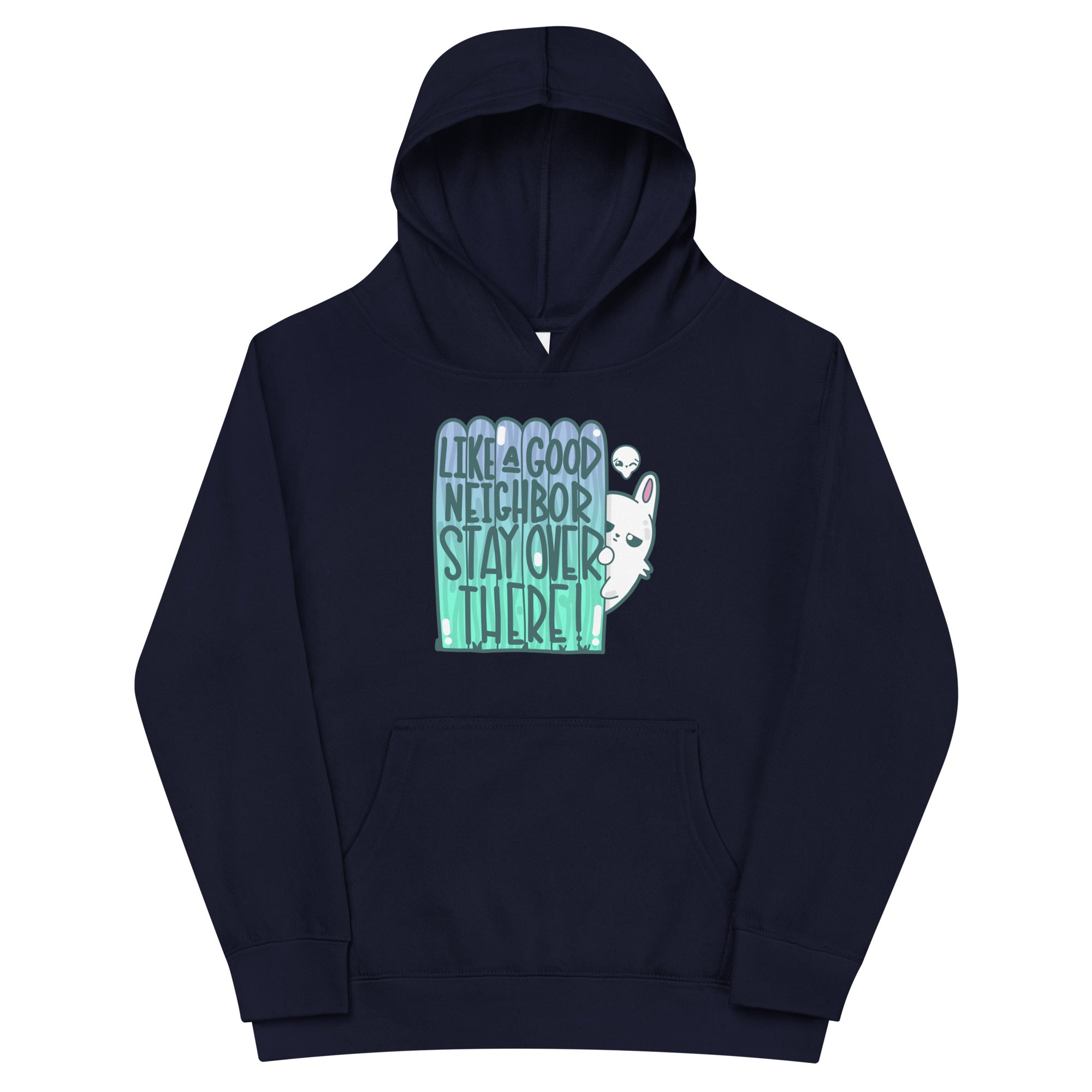 LIKE A GOOD NEIGHBOR - Kids Fleece Hoodie - ChubbleGumLLC