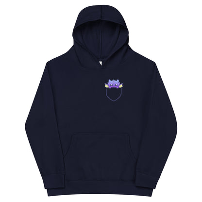 POCKET DRAGON - Kids Fleece Hoodie - ChubbleGumLLC