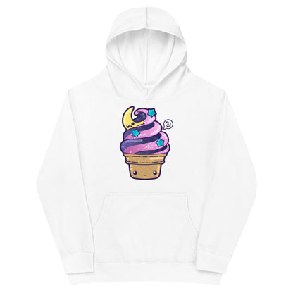 GALAXY CONE - Kids Fleece Hoodie - ChubbleGumLLC