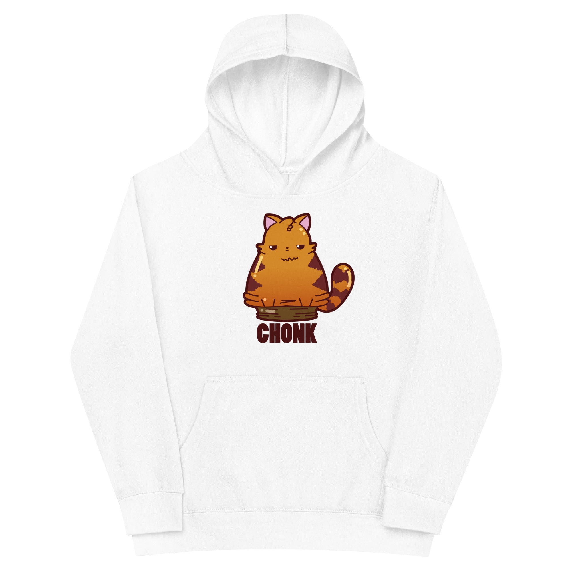 CHONK - Kids Fleece Hoodie - ChubbleGumLLC