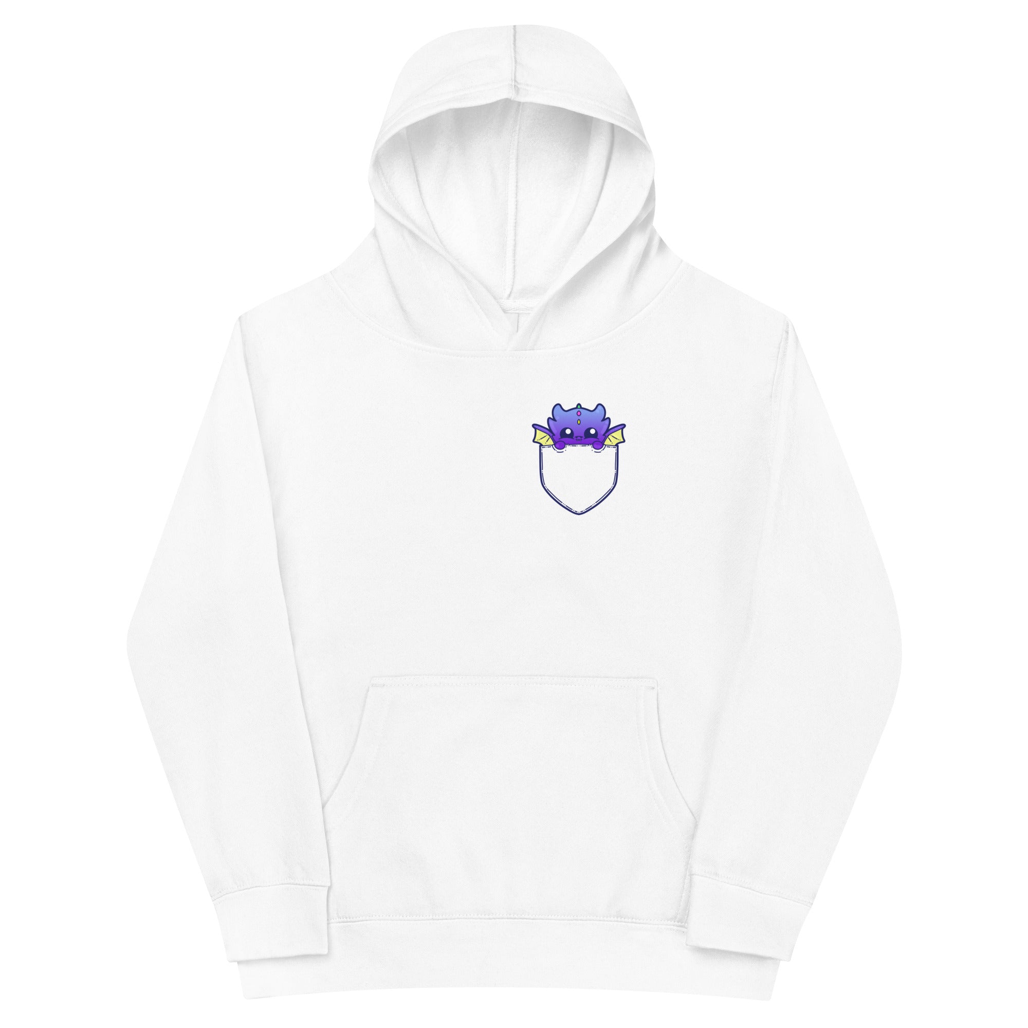 POCKET DRAGON - Kids Fleece Hoodie - ChubbleGumLLC