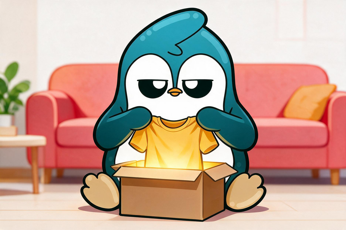 Chubble Gum character discovering a mystery shirt