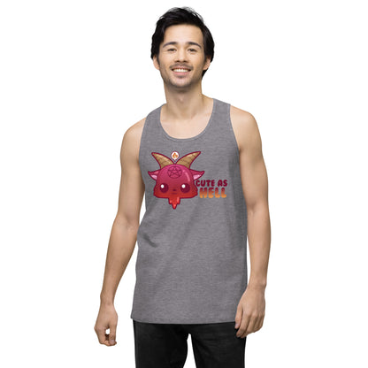 CUTE AS HELL - Premium Tank Top - ChubbleGumLLC