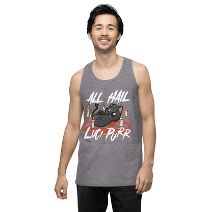 ALL HAIL LUCIPURR - Premium Tank Top - ChubbleGumLLC