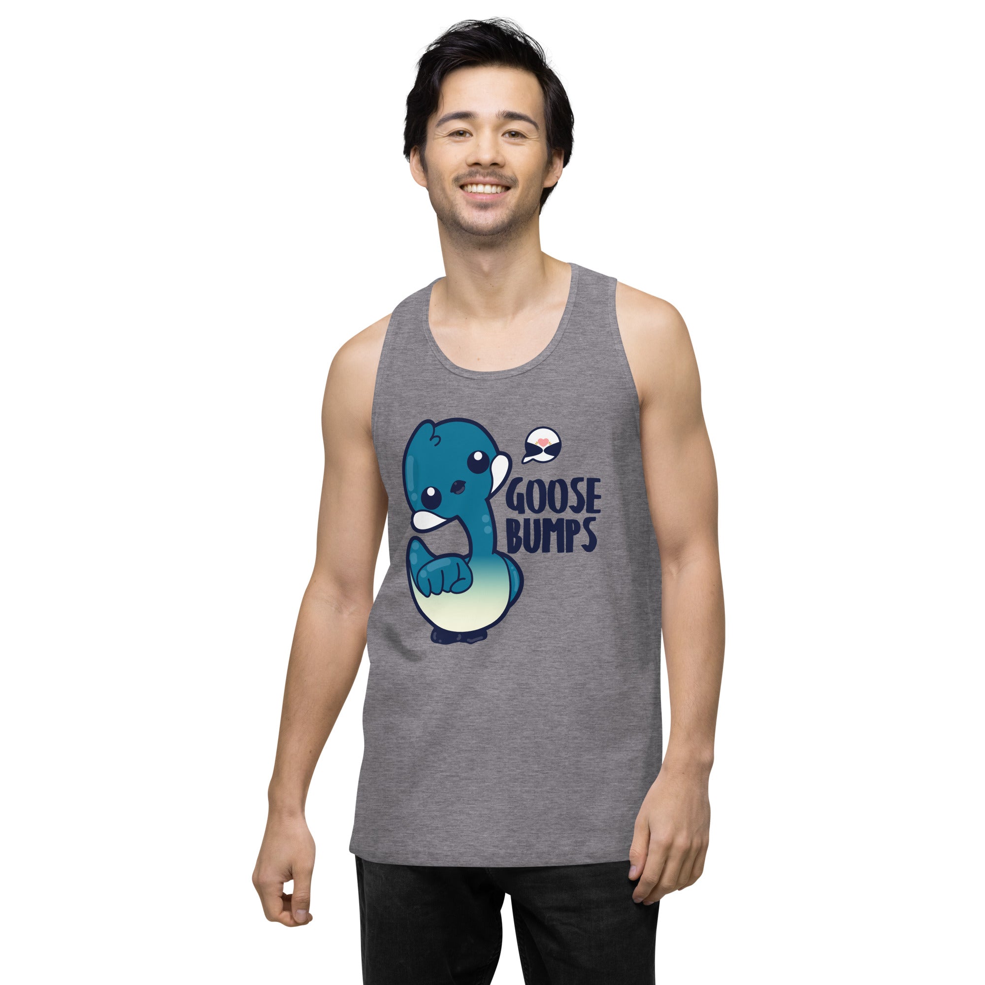 GOOSE BUMPS - Premium Tank Top - ChubbleGumLLC