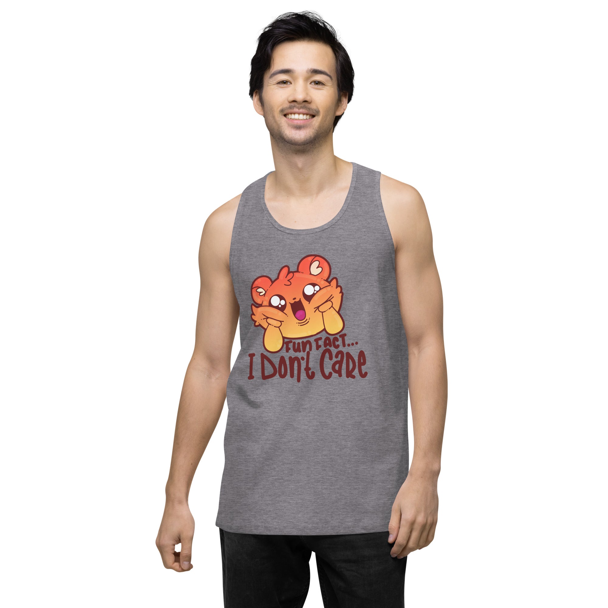 FUN FACT I DONT CARE - Premium Tank Top - ChubbleGumLLC