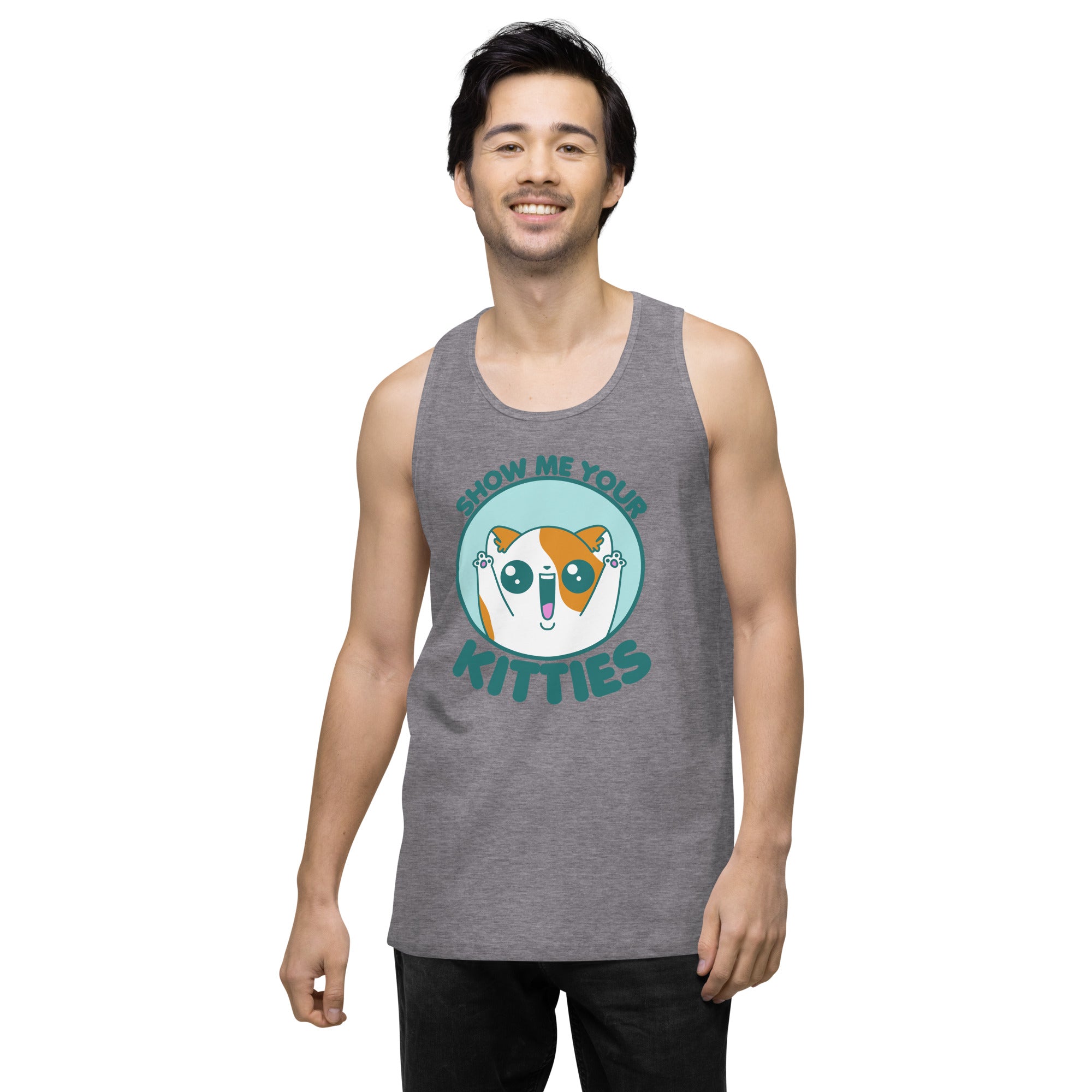 SHOW ME YOUR KITTIES - Premium Tank Top - ChubbleGumLLC