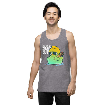 DUCK AROUND AND FIND OUT - Modded Premium Tank Top - ChubbleGumLLC