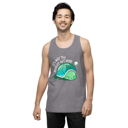 WAY TOO PEOPLEY - Modded Premium Tank Top - ChubbleGumLLC