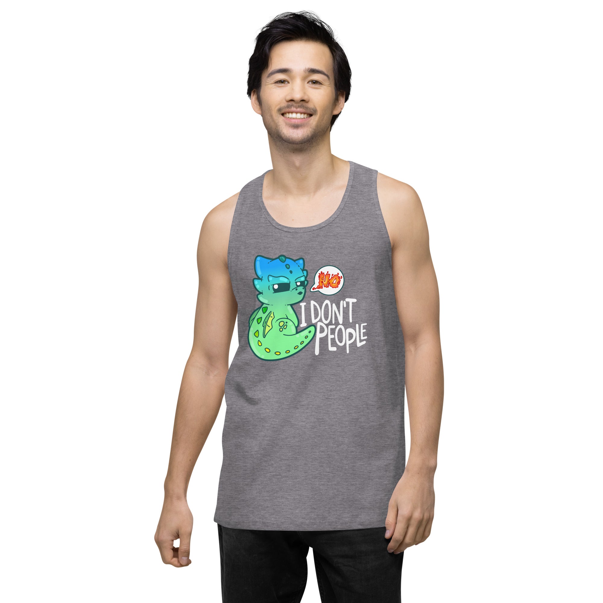 I DONT PEOPLE - Modified Premium Tank Top - ChubbleGumLLC