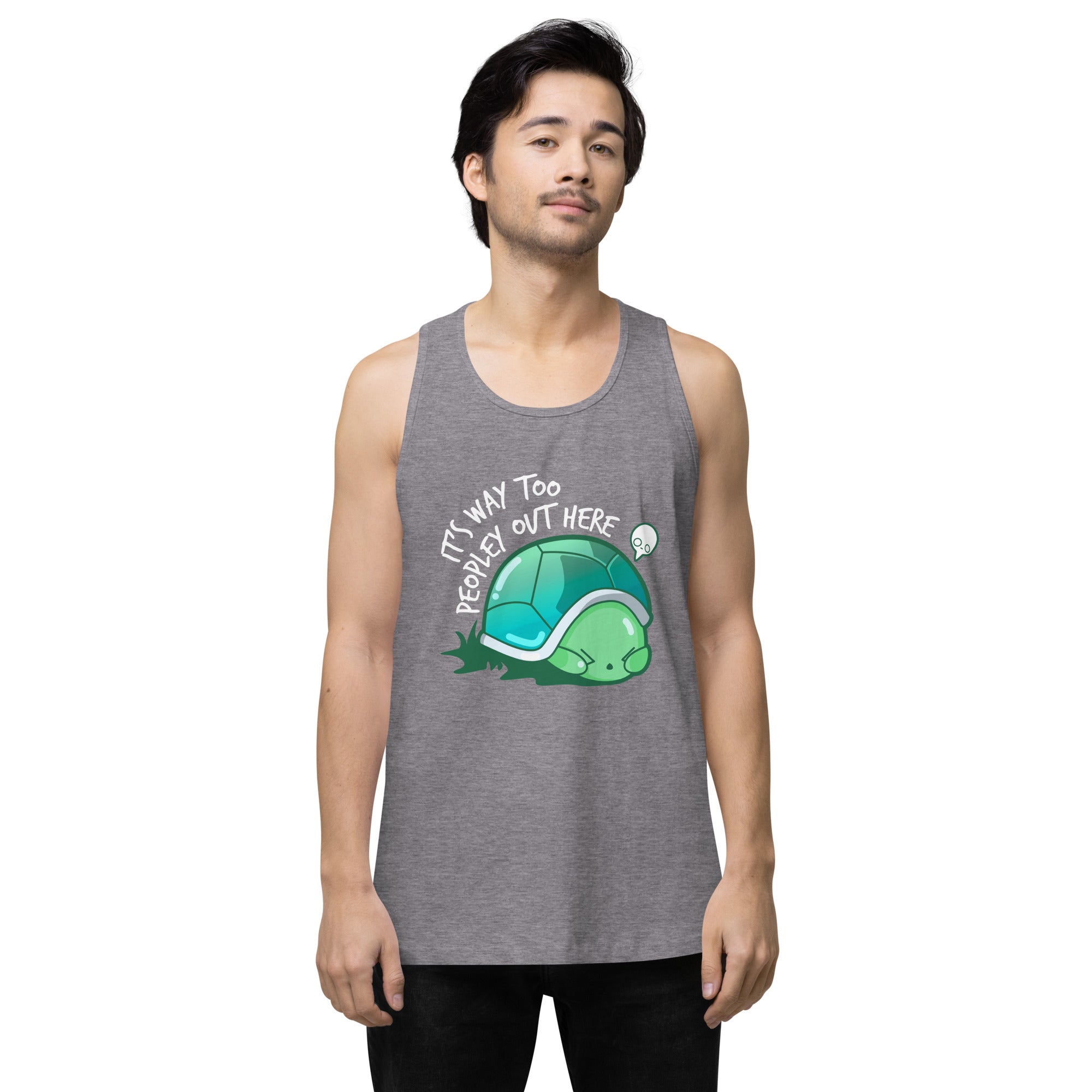 WAY TOO PEOPLEY - Modded Premium Tank Top - ChubbleGumLLC