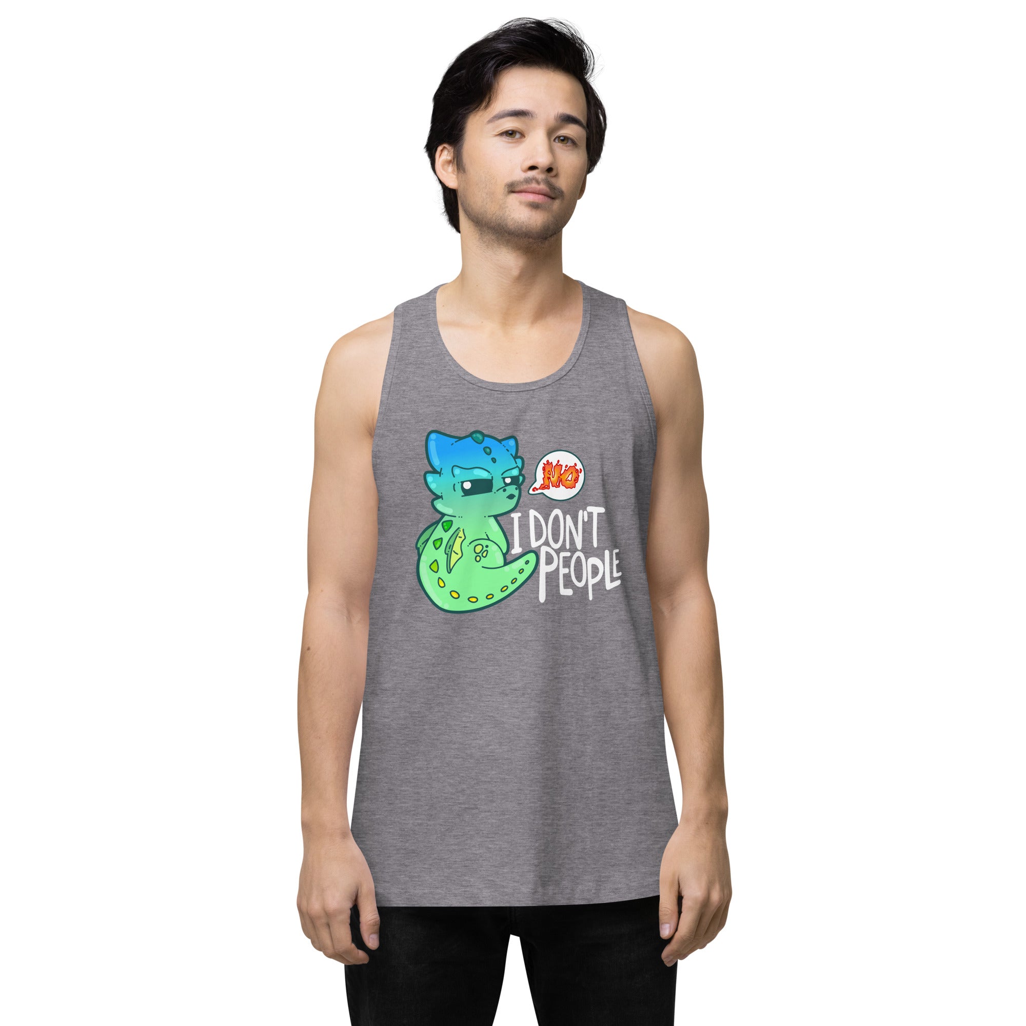 I DONT PEOPLE - Modified Premium Tank Top - ChubbleGumLLC