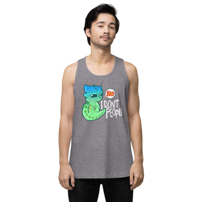 I DONT PEOPLE - Modified Premium Tank Top - ChubbleGumLLC