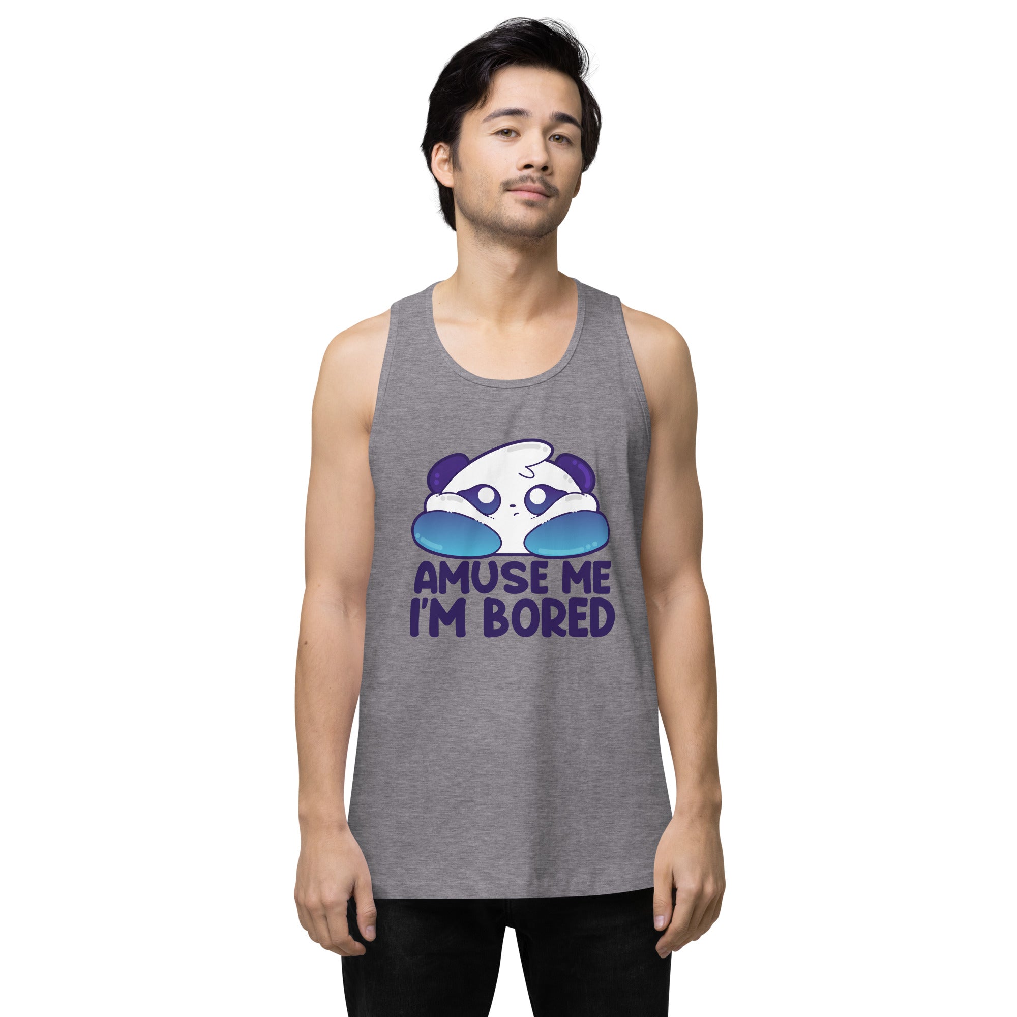 AMUSE ME IM BORED - Premium Tank Top - ChubbleGumLLC