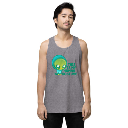 THIS IS MY HUMAN COSTUME - Premium Tank Top - ChubbleGumLLC