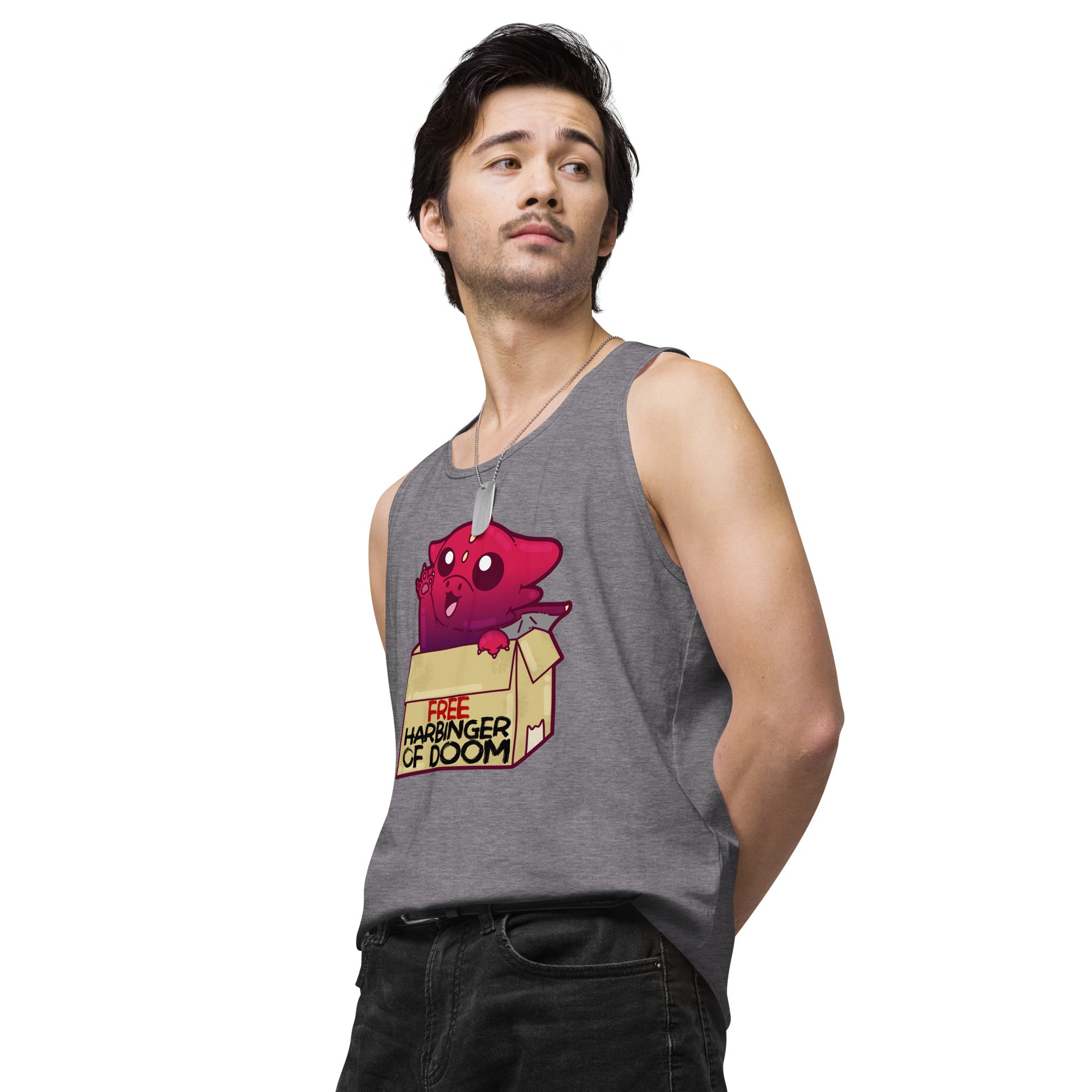 FREE HARBINGER OF DOOM - Premium Tank Top - ChubbleGumLLC