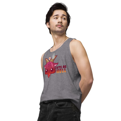 CUTE AS HELL - Premium Tank Top - ChubbleGumLLC