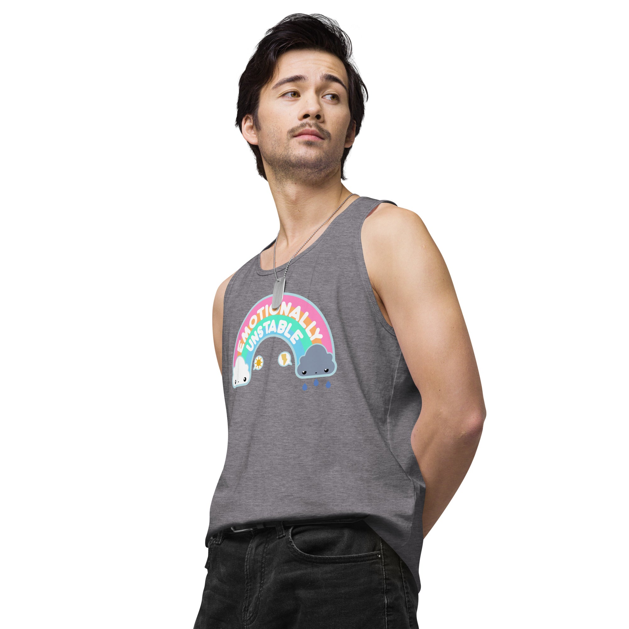 EMOTIONALLY UNSTABLE - Premium Tank Top - ChubbleGumLLC