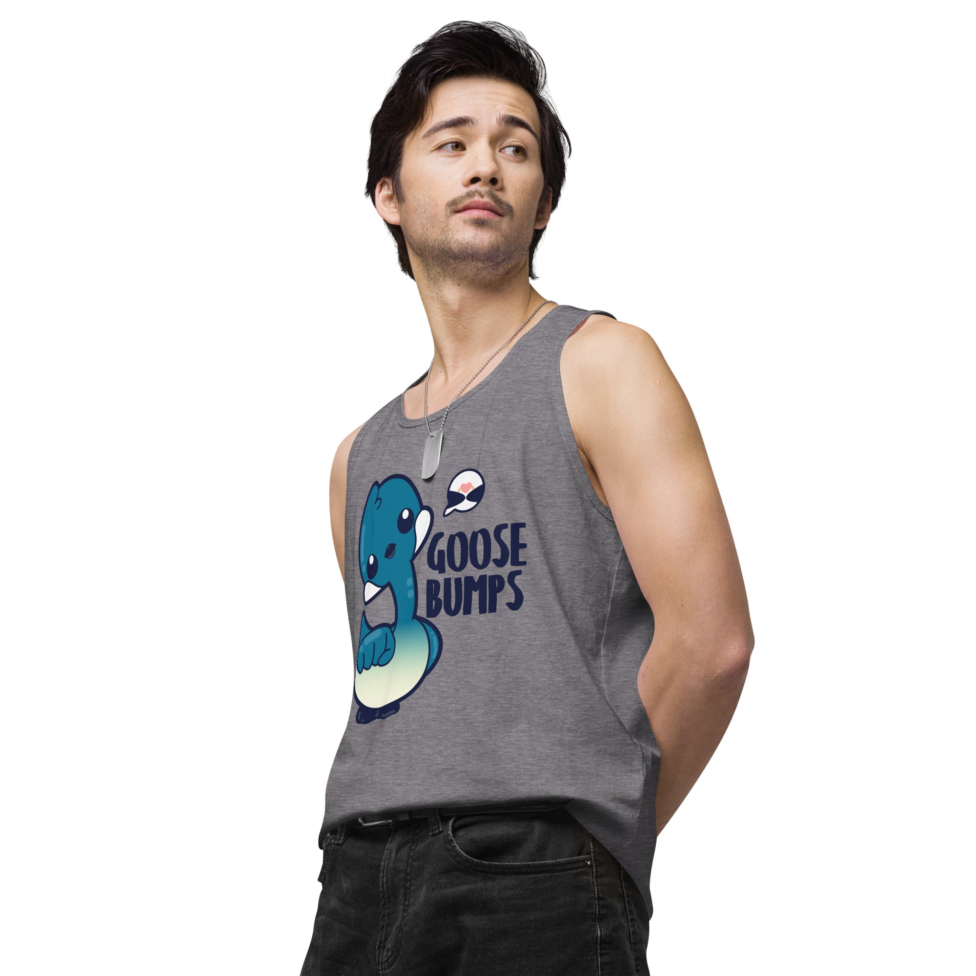 GOOSE BUMPS - Premium Tank Top - ChubbleGumLLC