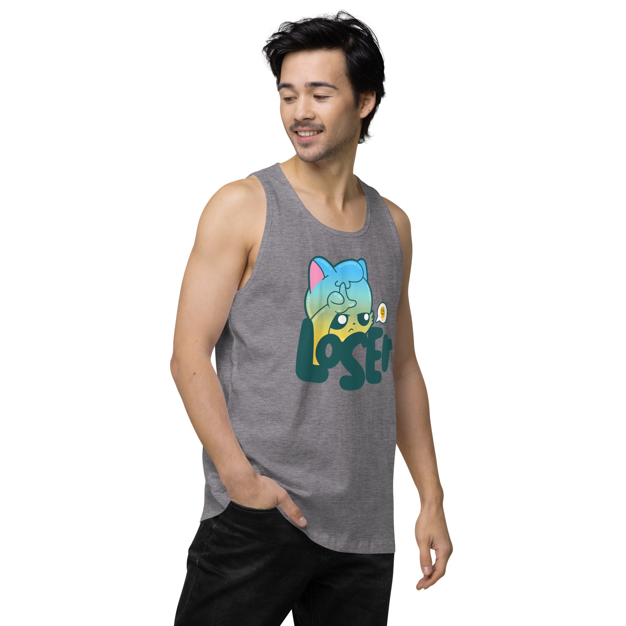 LOSER - Premium Tank Top - ChubbleGumLLC