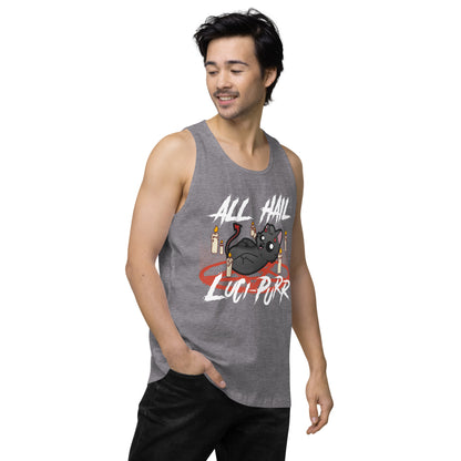 ALL HAIL LUCIPURR - Premium Tank Top - ChubbleGumLLC