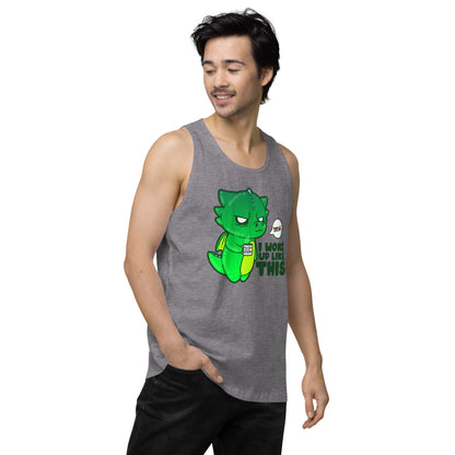 I WOKE UP LIKE THIS - Premium Tank Top - ChubbleGumLLC