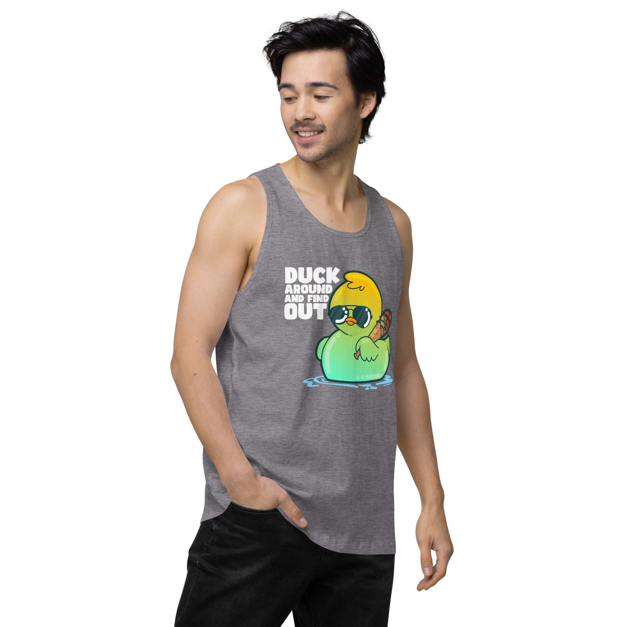 DUCK AROUND AND FIND OUT - Modded Premium Tank Top - ChubbleGumLLC