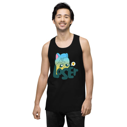 LOSER - Premium Tank Top - ChubbleGumLLC