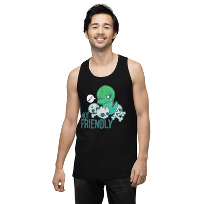 NOT FRIENDLY - Premium Tank Top - ChubbleGumLLC