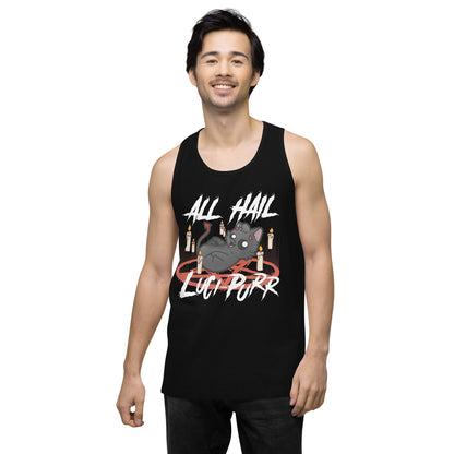 ALL HAIL LUCIPURR - Premium Tank Top - ChubbleGumLLC