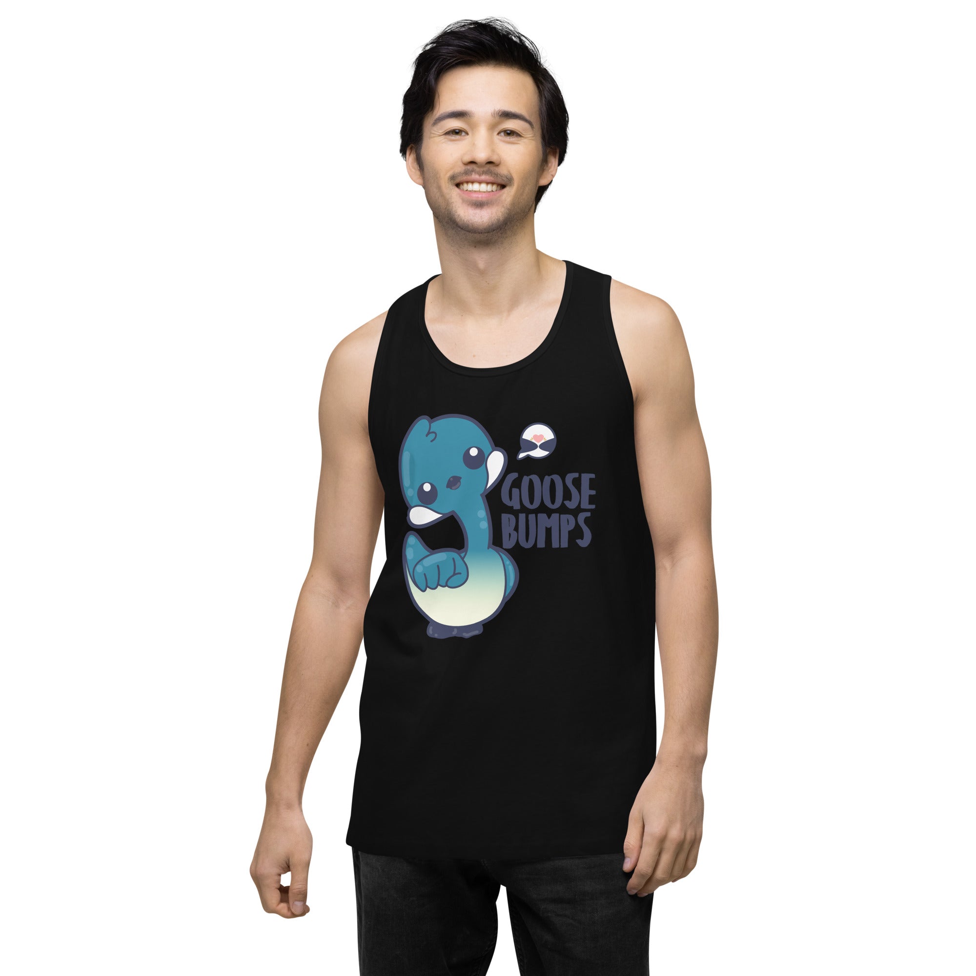 GOOSE BUMPS - Premium Tank Top - ChubbleGumLLC