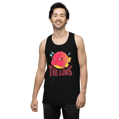 THIS BLOWS - Premium Tank Top - ChubbleGumLLC