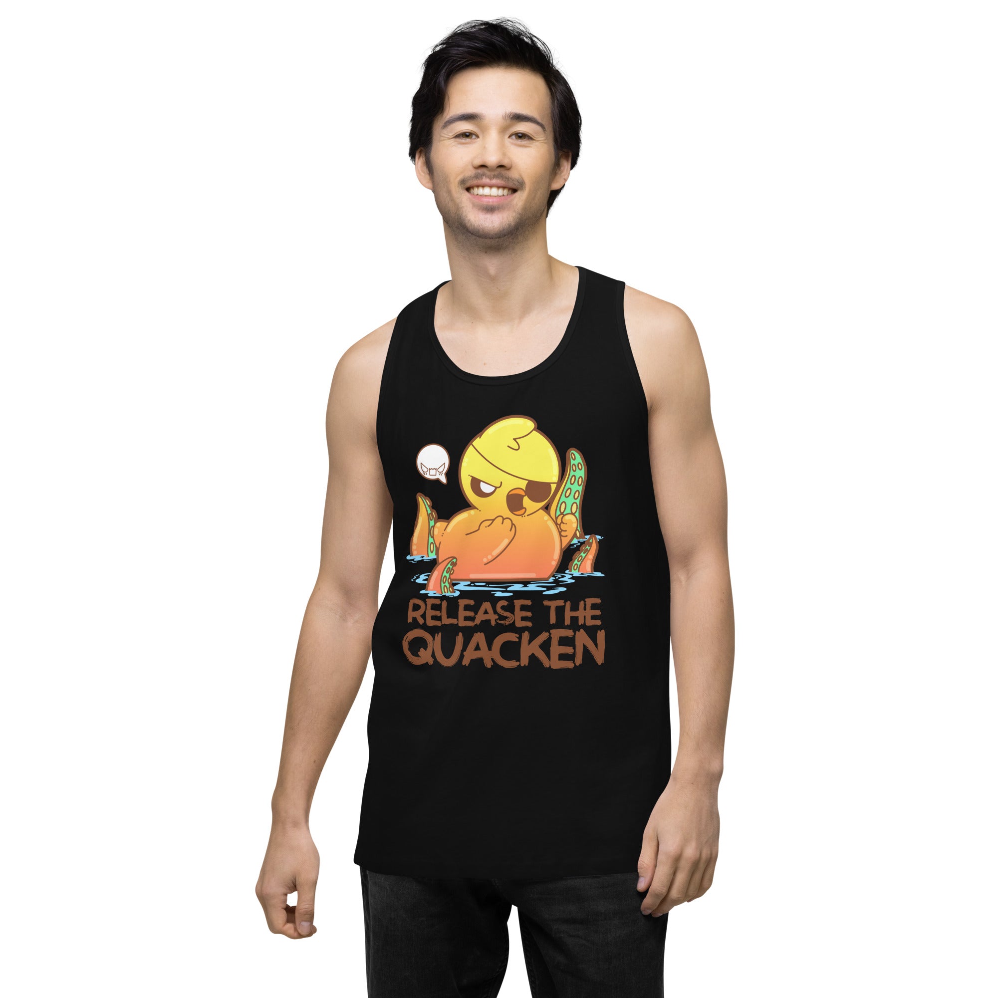 RELEASE THE QUACKEN - Premium Tank Top - ChubbleGumLLC