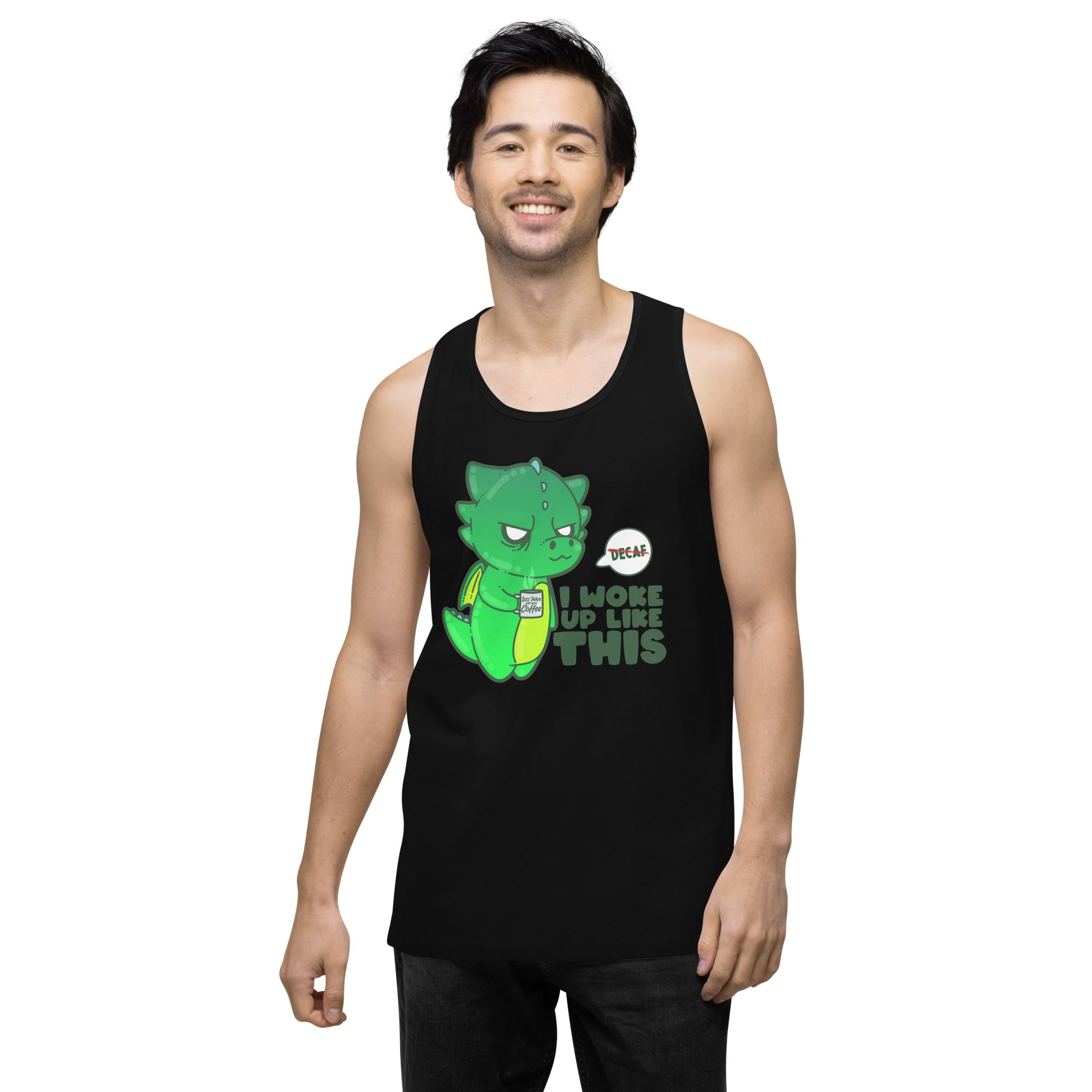 I WOKE UP LIKE THIS - Premium Tank Top - ChubbleGumLLC