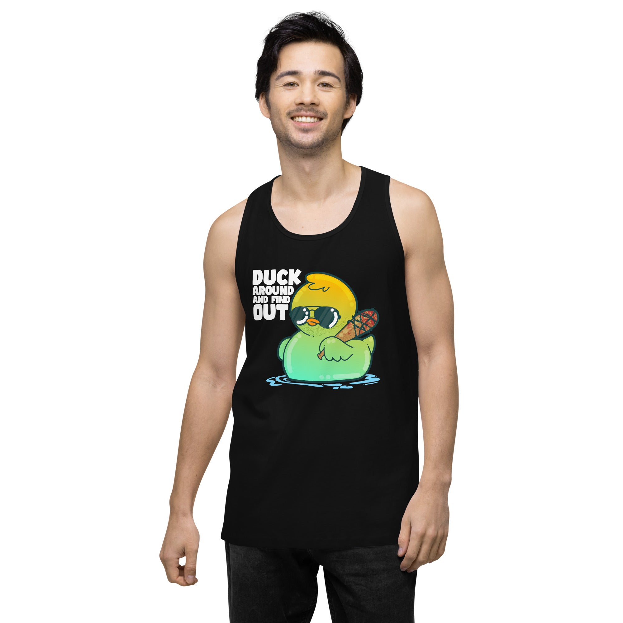 DUCK AROUND AND FIND OUT - Modded Premium Tank Top - ChubbleGumLLC