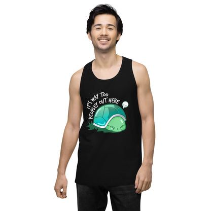 WAY TOO PEOPLEY - Modded Premium Tank Top - ChubbleGumLLC