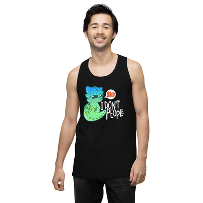 I DONT PEOPLE - Modified Premium Tank Top - ChubbleGumLLC