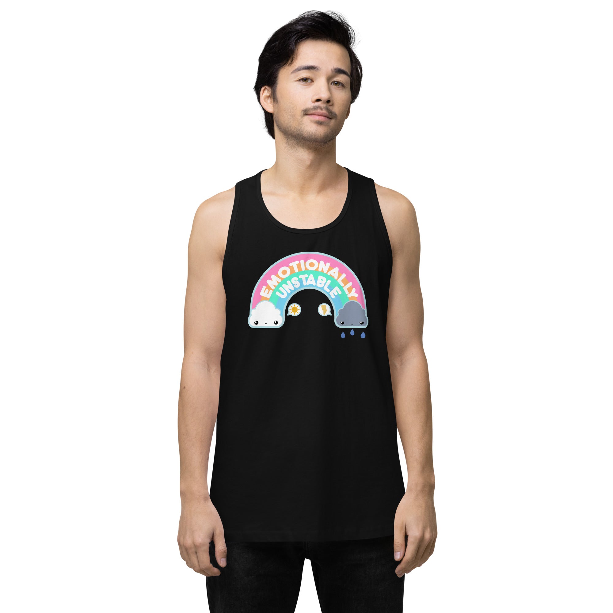 EMOTIONALLY UNSTABLE - Premium Tank Top - ChubbleGumLLC