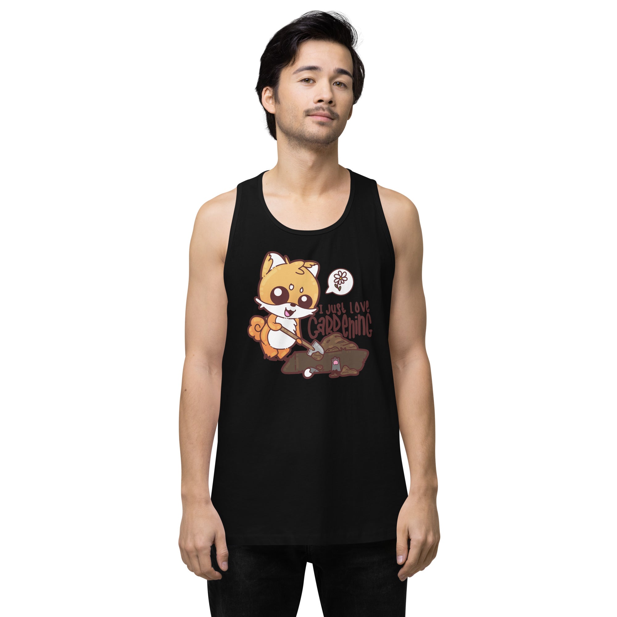 I JUST LOVE GARDENING - Premium Tank Top - ChubbleGumLLC