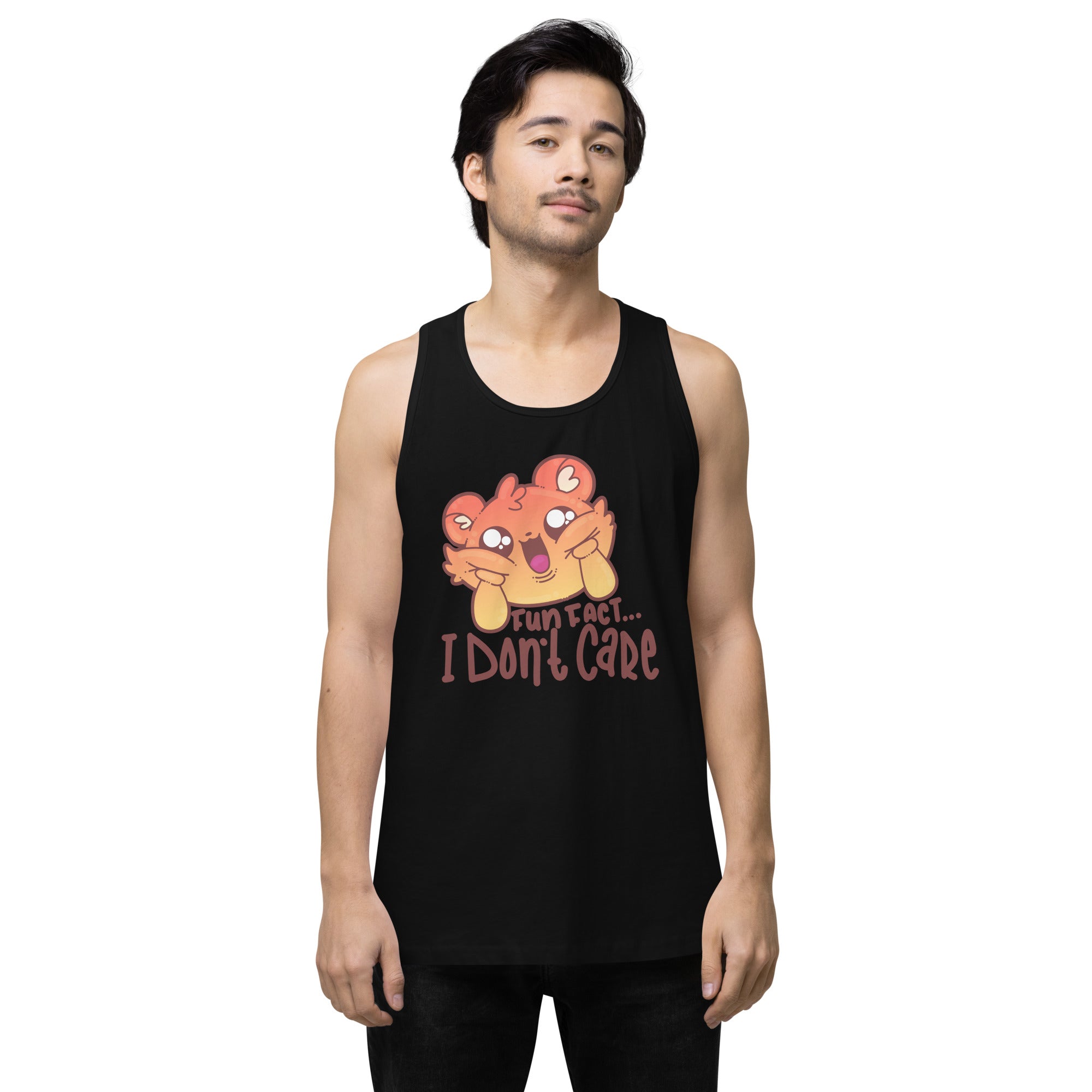 FUN FACT I DONT CARE - Premium Tank Top - ChubbleGumLLC