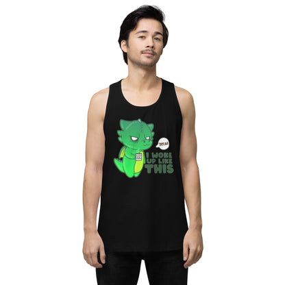 I WOKE UP LIKE THIS - Premium Tank Top - ChubbleGumLLC